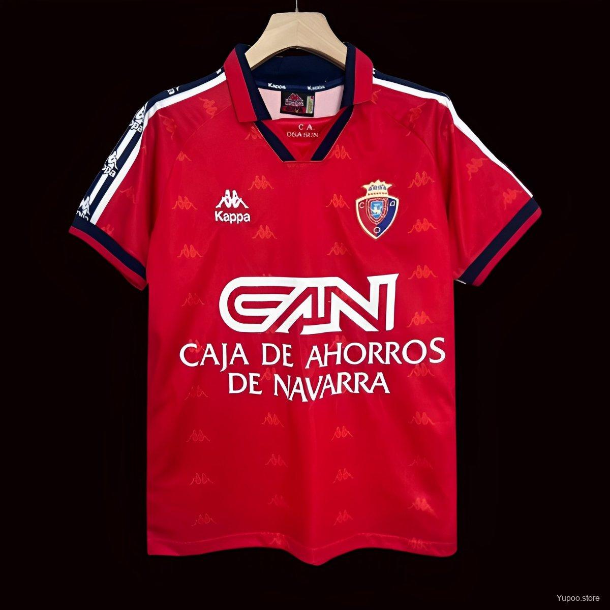 Camiseta de fútbol Osasuna 1997/98 LOCAL MANGA CORTA VERSION FAN